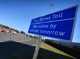 New Tyne Tunnel signage