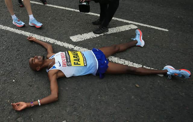 Even the best runners are exhausted by the end! (Image: Getty Images)