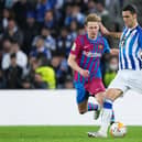 Former Newcastle United midfielder Mikel Merino is teammates with Alexander Isak and Real Sociedad.  (Photo by Juan Manuel Serrano Arce/Getty Images)