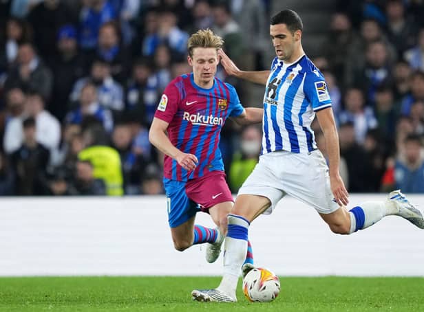 <p>Former Newcastle United midfielder Mikel Merino is teammates with Alexander Isak and Real Sociedad.  (Photo by Juan Manuel Serrano Arce/Getty Images)</p>