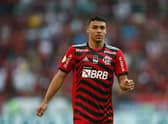 Victor Hugo in action for Flamengo against Athletico Paranaense (Photo by Wagner Meier/Getty Images)