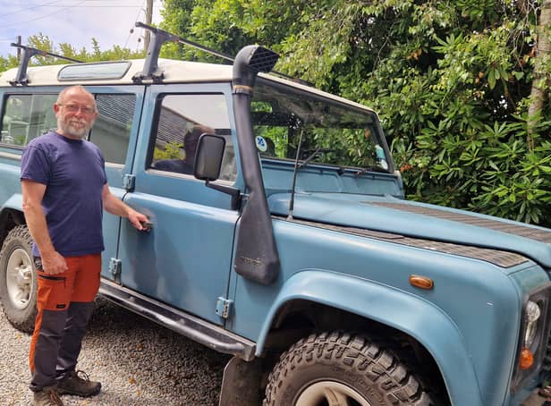 <p>Stephen Murgatroyd’s Defender was recovered but many owners are not so lucky (Photo: NFU Mutual)</p>
