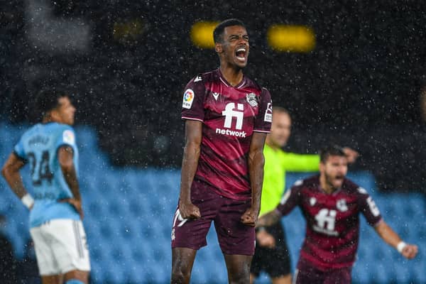 Alexander Isak is on the verge of signing for Newcastle United.  (Photo by Octavio Passos/Getty Images)