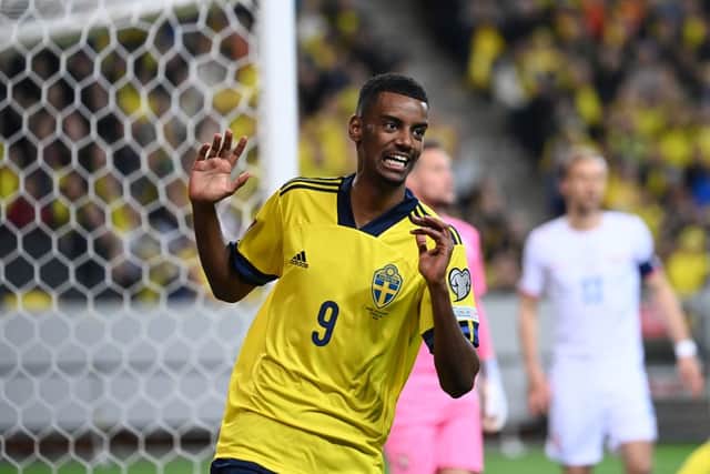 Newcastle United are on the verge of signing Alexander Isak from Real Sociedad for a club record fee. (Photo by JONATHAN NACKSTRAND/AFP via Getty Images)