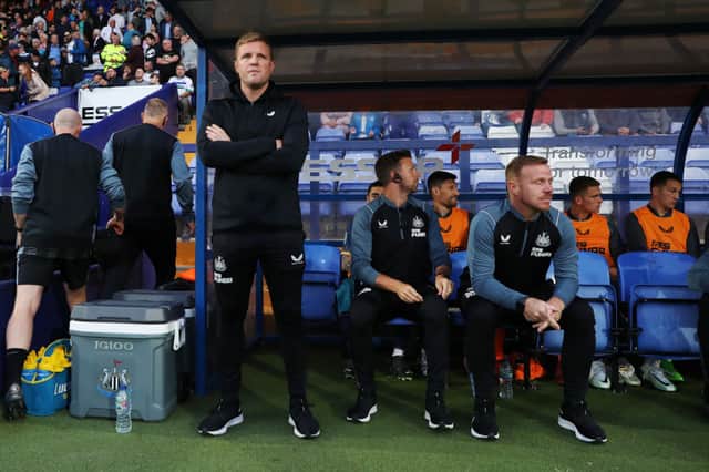 Newcastle United head coach Eddie Howe. (Photo by Lewis Storey/Getty Images)