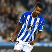 Newcastle United hope Alexander Isak can play against Wolves. (Photo by ANDER GILLENEA/AFP via Getty Images)