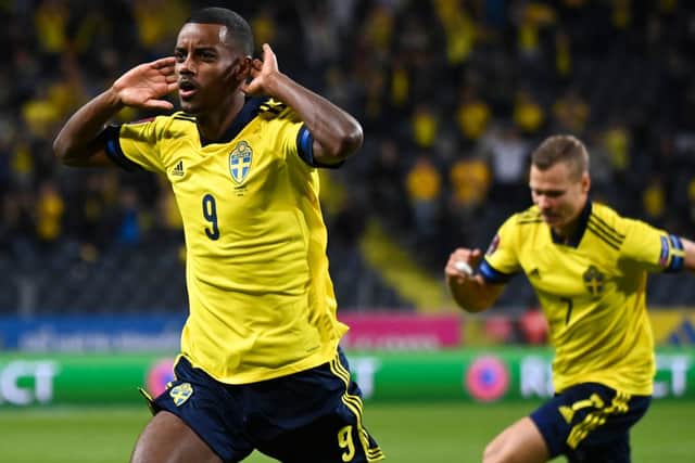 Newcastle United’s new record signing Alexander Isak. (Photo by JONATHAN NACKSTRAND/AFP via Getty Images)