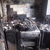 A kitchen fire destroyed the home in North Shields