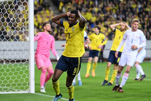 Newcastle United record signing Alexander Isak. Photo by JONATHAN NACKSTRAND/AFP via Getty Images)