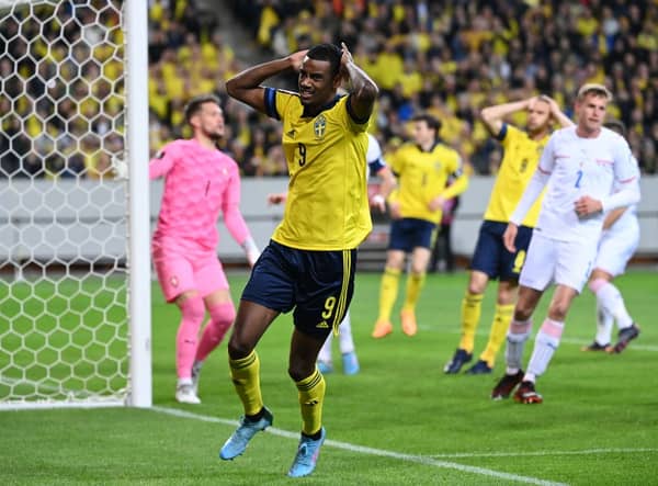 Newcastle United record signing Alexander Isak. Photo by JONATHAN NACKSTRAND/AFP via Getty Images)