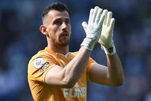 Newcastle United goalkeeper Martin Dubravka. (Photo by PAUL ELLIS/AFP via Getty Images)