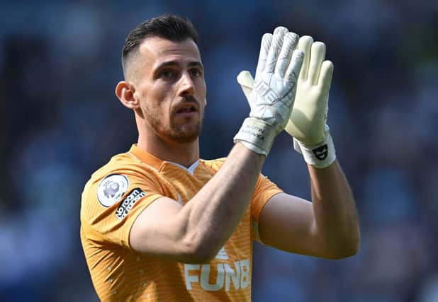 Newcastle United goalkeeper Martin Dubravka. (Photo by PAUL ELLIS/AFP via Getty Images)