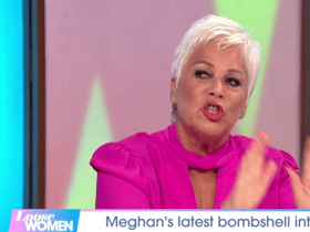 Denise Welch defended Meghan Markle on the panel (Image: ITV)