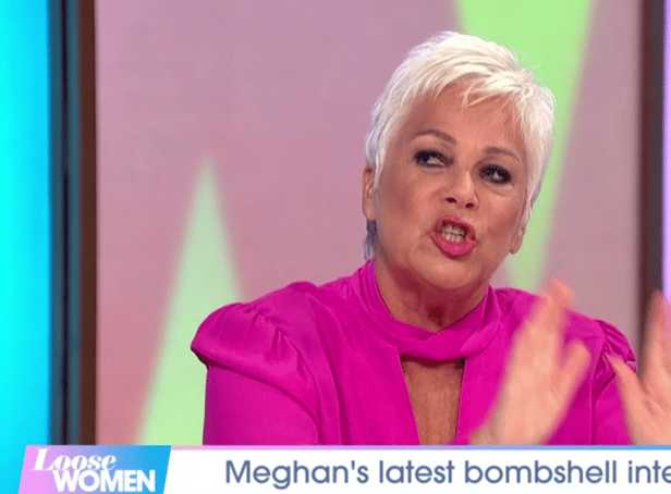 <p>Denise Welch defended Meghan Markle on the panel (Image: ITV)</p>