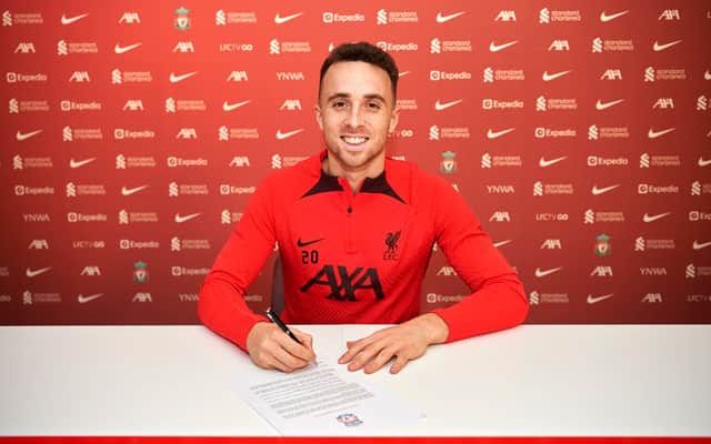 Liverpool forward Diogo Jota. (Photo by Nick Taylor/Liverpool FC/Liverpool FC via Getty Images)