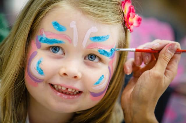 Children can have their face painted at the ‘One Great Day’ event in Eldon Square