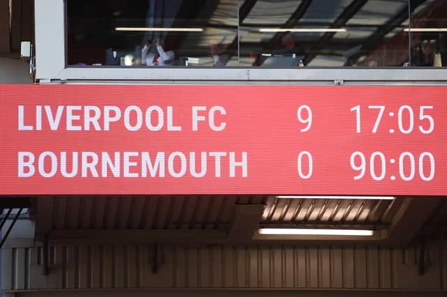 Liverpool put nine past Bournemouth at Anfield (Image: Getty Images)
