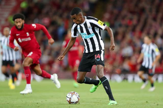 <p>Newcastle United striker Alexander Isak. (Photo by Alex Livesey/Getty Images)</p>