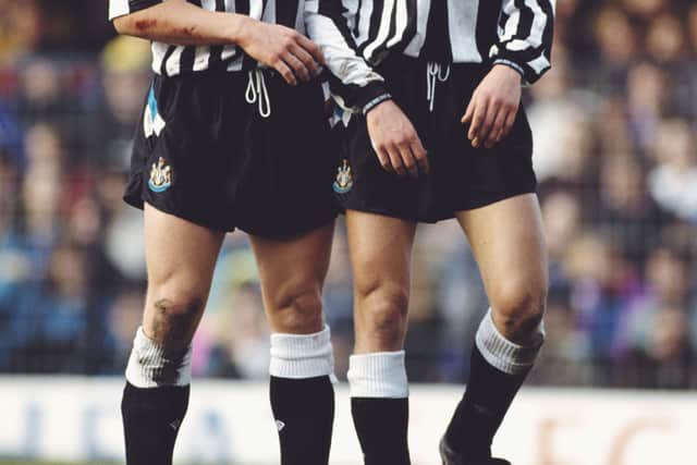 Lee Makel (right) playing for Newcastle in 1992 (Image: Getty Images)