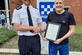 Daniel Wadcock helped officers bring a man to safety