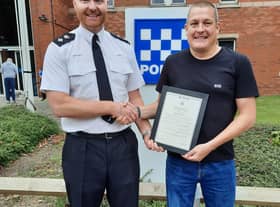 Daniel Wadcock helped officers bring a man to safety