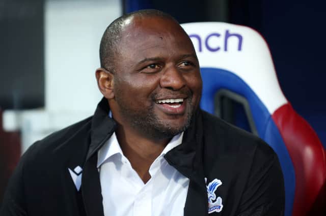 Crystal Palace boss Patrick Viera. (Photo by Eddie Keogh/Getty Images)