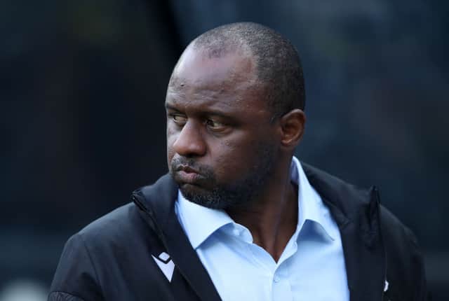 Crystal Palace manager Patrick Vieira. (Photo by Jan Kruger/Getty Images)