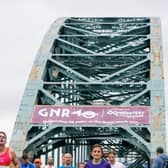 Runners over the Tyne Bridge during the Great North Run (Image: Getty Images)