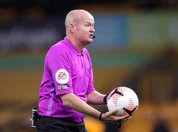Referee Lee Mason was on VAR duties for Newcastle United’s home draw with Crystal Palace (Photo by Alex Pantling/Getty Images)