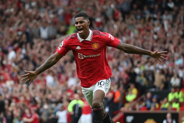 Rashford netted twice on Sunday as United beat Arsenal 3-1. Credit: Getty.