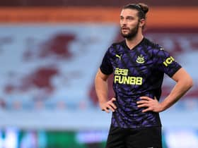 Former Newcastle United striker Andy Carroll. (Photo by MIKE EGERTON/POOL/AFP via Getty Images)