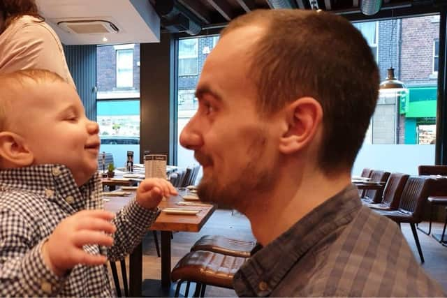 Harry Watson with his uncle Josh Addison