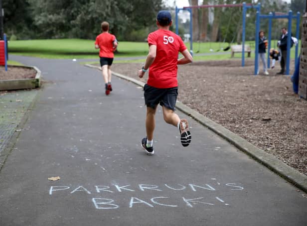 <p>parkrun events will take place this weekend (Image: Getty Images)</p>