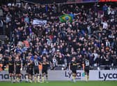 Newcastle United fans at West Ham United’s London Stadium in February 2022. (Photo by Alex Burstow/Getty Images)