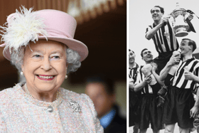 Queen Elizabeth II and Newcastle United in 1995 (Image: Getty Images)