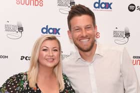 The couple returned to South Shields to cheer runners on