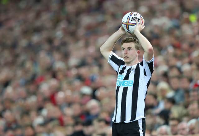 <p>Newcastle United left-back Matt Targett.  (Photo by Alex Livesey/Getty Images)</p>