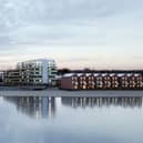 The former dockyards on the banks of the River Tyne at Hebburn.