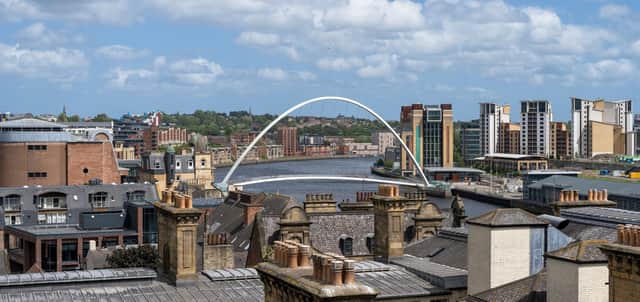 View from the Tyne Bridge.