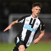 Newcastle United midfielder Joe White. (Photo by Michael Regan/Getty Images)