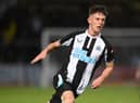 Newcastle United midfielder Joe White. (Photo by Michael Regan/Getty Images)