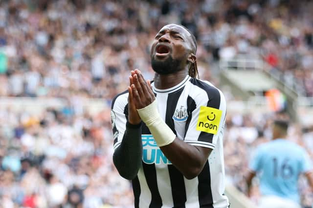 Newcastle United winger Allan Saint-Maximin has suffered an injury setback. (Photo by Clive Brunskill/Getty Images)