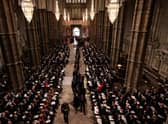 Mourners gather in Westminster Abbey ahead of the funeral of Queen Elizabeth II