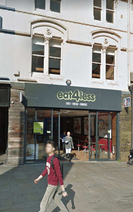 eat4less on Northumberland Street (Image: Google Streetview)