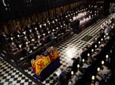 A few moments later and the Queen’s  coffin was lowered into the Royal Vault.