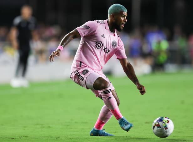 DeAndre Yedlin of Inter Miami CF controls the ball against FC Cincinnati (Photo by Lauren Sopourn/Getty Images)