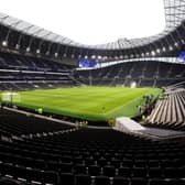General view inside the stadium prior to the Premier League match between Tottenham Hotspur and Liverpool at Tottenham Hotspur Stadium (Photo by Julian Finney/Getty Images)