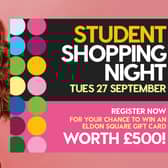 Eldon Square shopping event poster