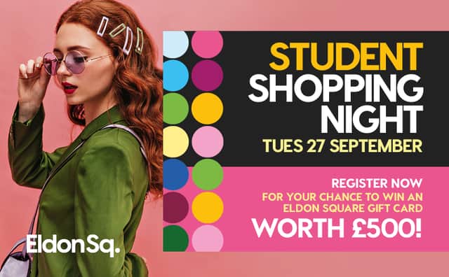 Eldon Square shopping event poster