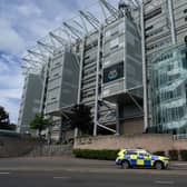 A police car outside St. James’ Park (Image: Getty Images)
